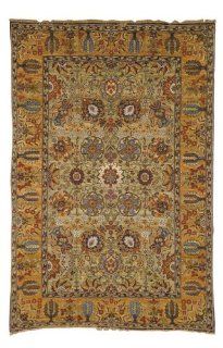 Safavieh Old World Collection OW121A Handmade Light Green and Gold Wool Area Rug, 5 Feet by 7 Feet 6 Inch  