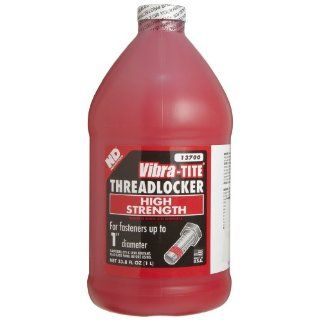 Vibra TITE 137 Permanent High Temperature and High Strength Anaerobic Threadlocker, 1 liter Jug, Red: Industrial & Scientific