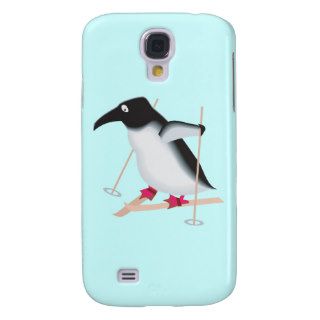 Penguin Penguins Birds Antarctica Cute Ski Cartoon Samsung Galaxy S4 Case