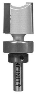 Infinity Tools 01 128C, 1/4" Shank Mortise Router Bit, 1/2" Cutter Diam., 5/16" Cutter Height With Bearing Kit    