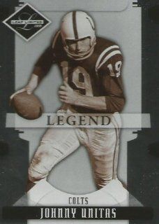 Indianapolis Colts Legend Card Johnny Unitas 129/499 Made: Everything Else