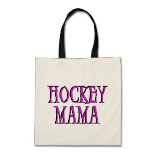 Hockey Mama Hot Pink T shirts and Gifts Canvas Bag