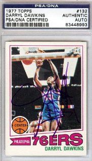 Darryl Dawkins Autographed 1977 Topps Card #132 PSA/DNA #83448993 at 's Sports Collectibles Store