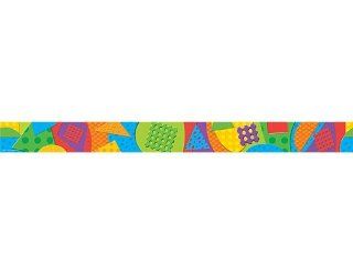 Teacher Created Resources Abstract Design Border Trim, Multi Color (4062) : Themed Classroom Displays And Decoration : Office Products