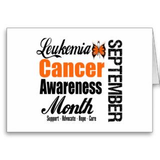 Leukemia Awareness Month Butterfly Ribbon Card