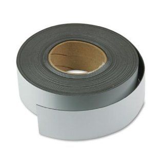 Magna Visual Magnetic Strips, 2 Inch X 50 Feet, 1 Roll, White (MAVMR50161P) : Magnetic Tape : Office Products