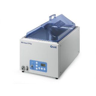 Grant Instruments SUB Aqua Plus Series Unstirred Boiling Water Bath, 495mm Width x 290mm Height x 165mm Depth, 26L Capacity, 120V, 99 Degree C Science Lab Water Baths