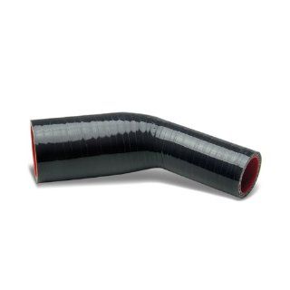 DPT, SH 125 175 45 BK RD, 1.25" to 1.75" 45 Degree Elbow Transition Reducer 3 Ply 4mm Thickness High Temperature Performance Black/Red Silicone Hose Coupler Connector for Turbo Exhaust Intake Intercooler: Automotive