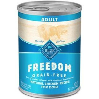 Blue Buffalo Freedom Grain Free Chicken Recipe Adult Canned Dog Food, Case of 12 : Pet Supplies