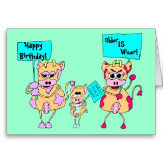Animal protesters; Happy Birthday, Greeting Cards