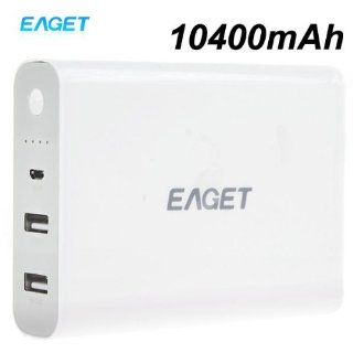 EAGET P80 10400mAh USB LCD External Battery Backup Power Bank for Tablet PC Smart Phone iPhone Samsung Nokia MP3: Cell Phones & Accessories