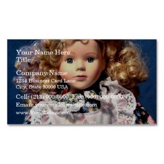 Cute Shirley Temple Doll Business Card Templates