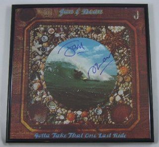 Jan & Dean Gotta Take That One Last Ride Authentic Signed Autographed Lp Record Album Vinyl Framed with Loa Entertainment Collectibles