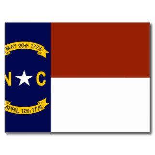 North Carolina Flag Post Card