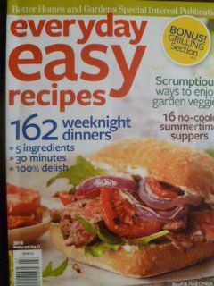 Everyday Easy Recipes   162 Weeknight Dinners (Better Homes and Gardens Special Interest Simply Publications): Jessica Christensenm: Books