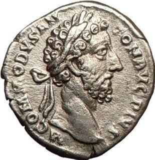 COMMODUS Nude gladiator 183AD Ancient Silver Roman Coin FIDES TRUST: Everything Else
