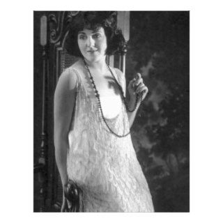 Vintage 1920s Women's Flapper Fashion Custom Letterhead