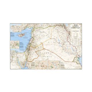 Iraq and the Heart of the Middle East Laminated Wall Map (Reference   Countries & Regions): National Geographic Maps: 9780792250289: Books