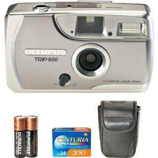 Olympus Trip 600 35MM Film Camera Kit (Includes Case, Strap, Film, Batteries and Warranty): Electronics