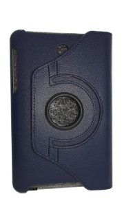 360 Rotating Leather Stand Case Cover for Asus Memo Pad Hd 7 Me173x Me173 (Black): Computers & Accessories