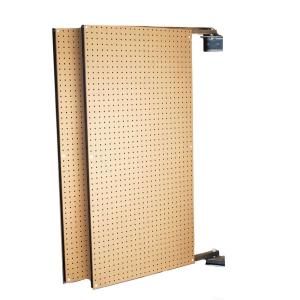 Triton Products XtraWall (2) 24 in. W x 48 in. H x 1 1/2 in. D Wall Mount Double Sided Swing Panel Pegboard B1 2