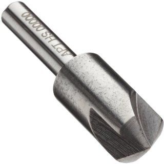 Alvord Polk 179 0 High Speed Steel Center Reamer, 110 Degree Angle, 3 Flute, Uncoated Finish, 3/8 Inch Body Diameter, 1/4 Inch Shank Diameter: Chucking Reamers: Industrial & Scientific