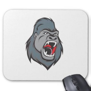 Angry Mad Gorilla Wild Cartoon Mousepad