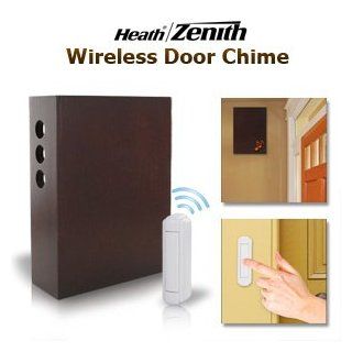 Heath Zenith Heath/Zenith SL 6300 CH Wireless Battery Operated Door Chime Kit with Wood Cover for Age   All Ages (Catalog Category: Security / Home Security): Electronics