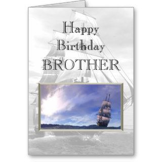 Happy Birthday Brother Greeting Card