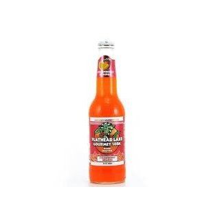 Flathead Lake Soda Strawberry Orange 3 Pack of 4 : Soda Soft Drinks : Grocery & Gourmet Food