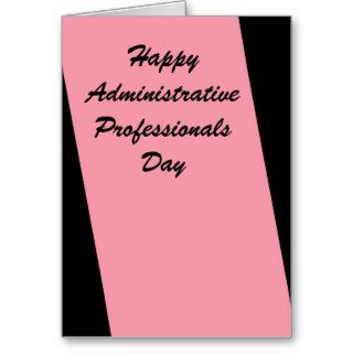 Administrative Professionals Day Pink Greeting Cards