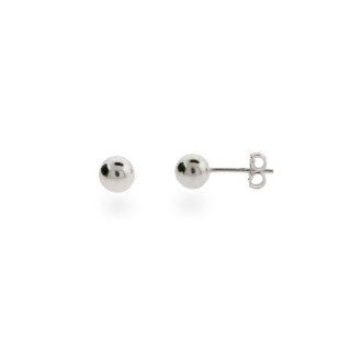 6mm Sterling Silver Bead Earrings: Eve's Addiction: Jewelry