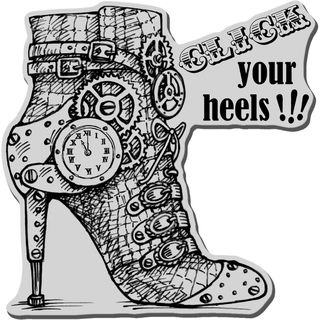 Stampendous Cling Rubber Stamp Click Heels STAMPENDOUS Clear & Cling Stamps