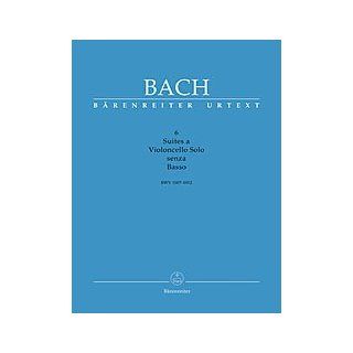 6 Suites a Violoncello Solo Senza Basso (Music Volume, Text Volume (German) and Facsimiles. Critical Performing Edition. Urtext of the New Bach Edition). Edited By Bettina Schwemer; Douglas Woodfull harris. for Violoncello. In Folder. BWV 1007 1012.: Johan