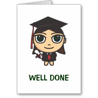Graduation Character Well Done Graduation Card