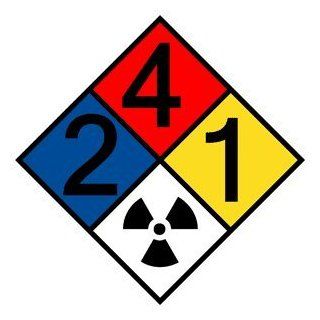 NFPA 704 2 4 1 Radiation Symbol Sign NFPA PRINTED 241Rad Symbol Hazmat  Message Boards 
