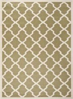Safavieh CY6903 244 Courtyard Collection Indoor/Outdoor Area Rug, 2 Feet by 3 Feet 7 Inch, Green and Beige  