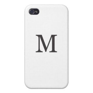 "the letter M" Covers For iPhone 4