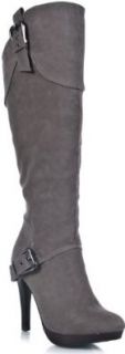 Anne Michelle Motive 04 Leatherette Knee High Boot Shoes