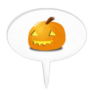 Halloween Jack o Lantern Cake Topper