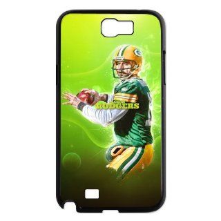 Green Bay Packers Aaron Rodgers Custom Hard Plastic Case Printed Samsung Galaxy Note 2 N7100 Case Cover: Cell Phones & Accessories