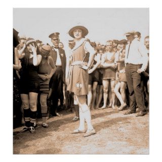 June Roberts, rubber bathing suit, vintage Poster