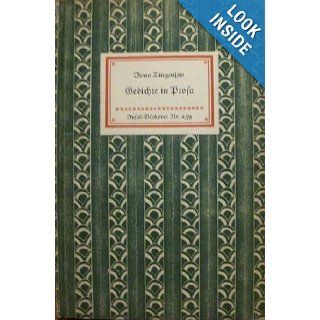 Gedichte in Prosa (Nr. 259): I. Turgenjew (Turgenev): Books