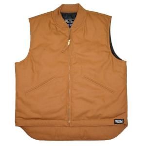 Walls Heavyweight Duck Insulated Regular Vest Brown in Large W35880M