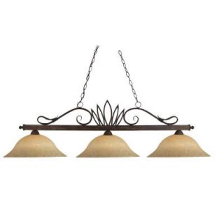Filament Design Lawrence Collection 3 Light Weathered Bronze Island Light CLI JB119 3 WB GM16