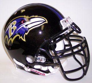 Baltimore Ravens Riddell Full Size Authentic Proline Football Helmet   with Ray Lewis Style Facemask : Sports Fan Football Helmets : Sports & Outdoors