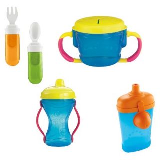 Fisher Price Tote Along Travel Feeding Set with Sippy Cup, Snacker and Travel