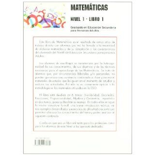 Matemticas Nivel 1 / Mathematics Level 1: Graduado En Educacin Secundaria Para Personas Adultas / Secondary Education for Adults (Spanish Edition): Jos Manuel Llera Poveda: 9788478845101: Books