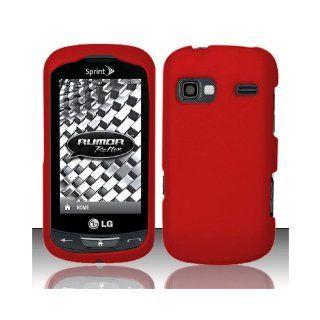 Red Hard Cover Case for LG Rumor Reflex LN272 Xpression C395: Cell Phones & Accessories