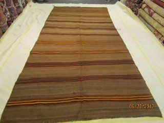 Turkish Kilim, 100% Wool, 11.2 X 5.2 Feet, Brown, Made in Turkey. : Other Products : Everything Else